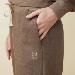 MONROW Teddy Fleece Straight Leg Sweat EARLGREY Shop